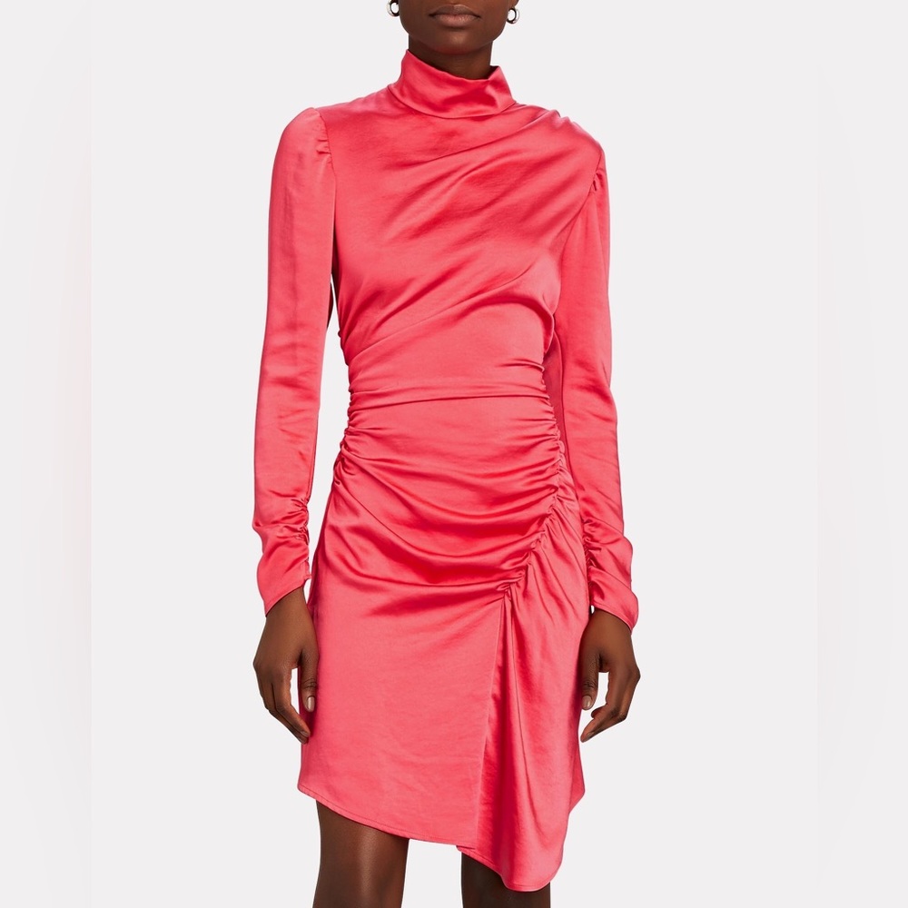 ALC Joss Long Sleeve Ruched Asymmetric Hem Dress size 00